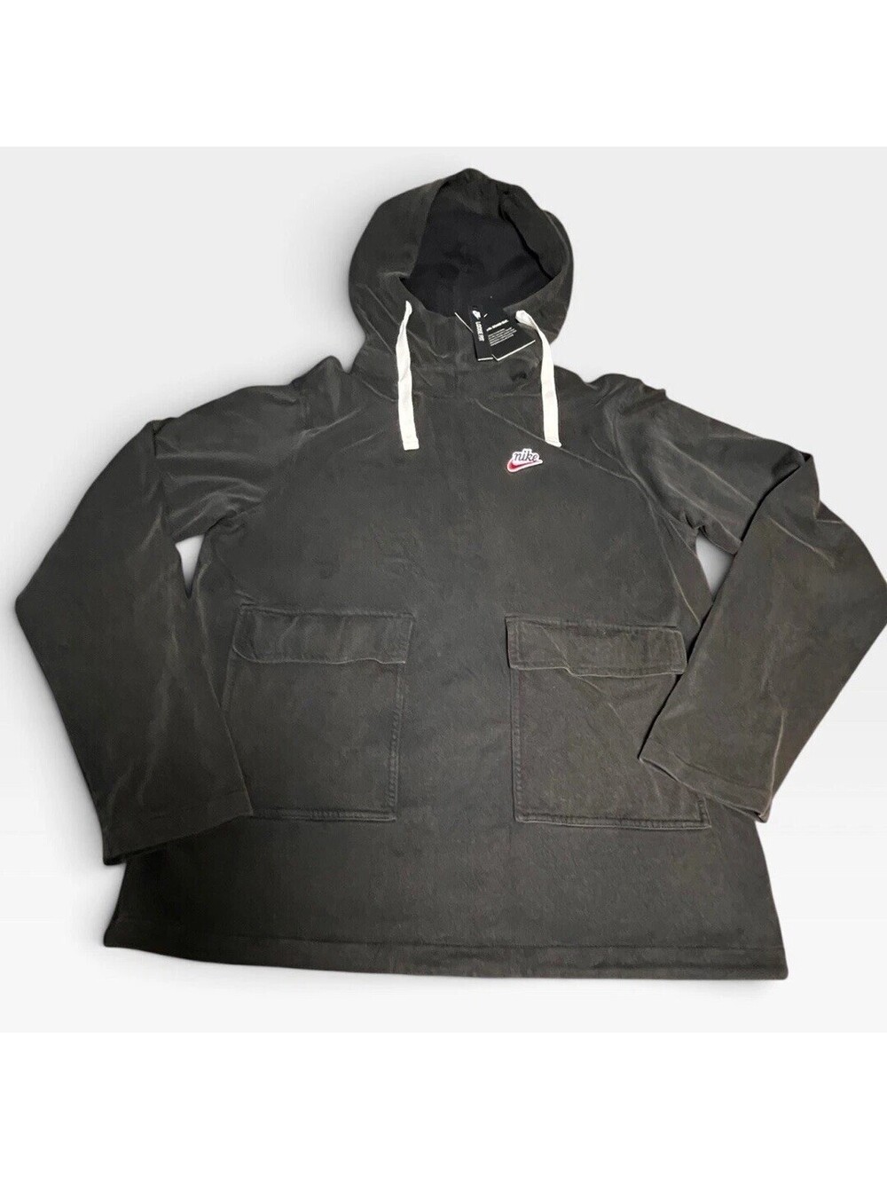 NWT Nike Men's Sportswear Heritage Essentials Knit Hoodie S DA0037 VNTG Blk $120